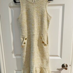 Loft drop waist tweed dress, NWT